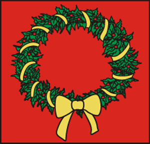 Christmas Wreath Christmas Mats